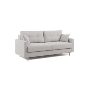 Canapé convertible en microfibre détachable 208 cm gris cla…
