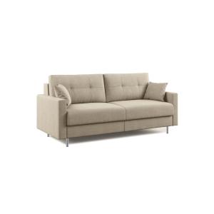 Canapé convertible en microfibre détachable 208 cm taupe