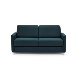 Canapé convertible en tissu bleu, matelas 140x196 épaisseur…
