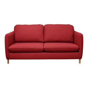 Canapé convertible en tissu rouge