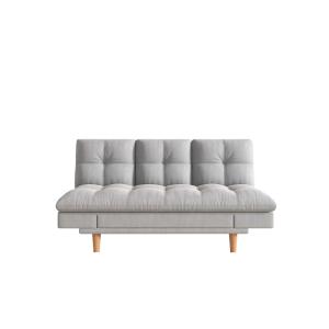 Canapé convertible et modulable 3 places en tissu gris clai…