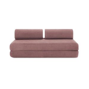 Canapé convertible et modulable 3 places en tissu terracott…