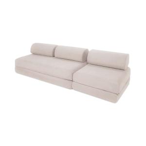 Canapé convertible et modulable 4 places en tissu imperméab…