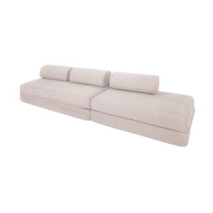 Canapé convertible et modulable 5 places en tissu imperméab…