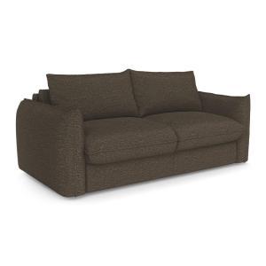 Canapé convertible express 3 places en bouclette brun expre…
