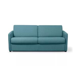 Canapé convertible express 3 places en tissu bleu canard -…