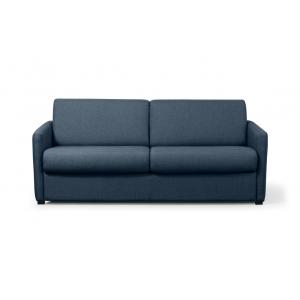 Canapé convertible express 3 places en tissu bleu foncé - 1…