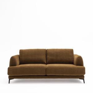 Canapé convertible express 3 places en tissu - Bronze