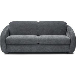 Canapé convertible express 3 places en tissu gris