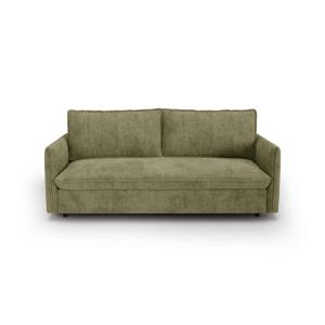 Canapé convertible express 3 places en tissu tramé vert vin…
