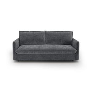 Canapé convertible express 3 places en velours gaufré gris…