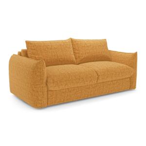 Canapé convertible express 3 places en velours texturé mout…