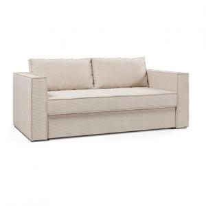 Canapé convertible express 3 places velours côtelé beige