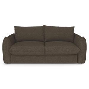 Canapé convertible express 4 places en bouclette brun expre…