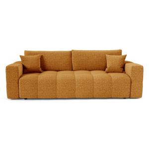 Canapé convertible express 4 places en velours texturé mout…