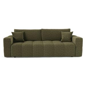 Canapé convertible express 4 places en velours texturé vert…