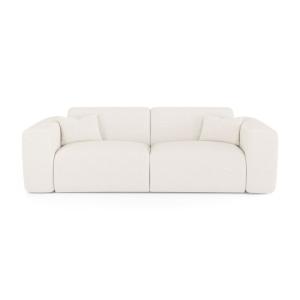 Canapé convertible express dunlopillo 140cm bouclette crème…