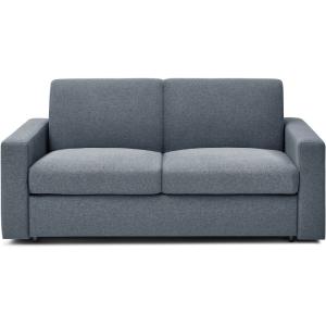 Canapé convertible express tissu gris 2 places