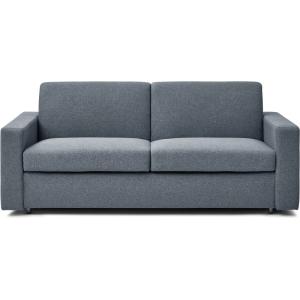 Canapé convertible express tissu gris 3 places
