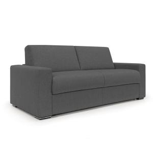 Canapé convertible matelas H20 220 cm anthracite