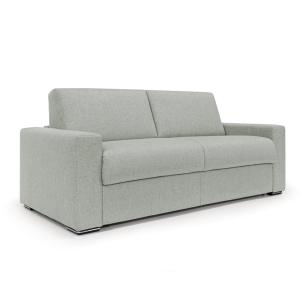 Canapé convertible matelas H20 220 cm gris clair