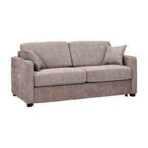 Canapé convertible tissu  2 places beige