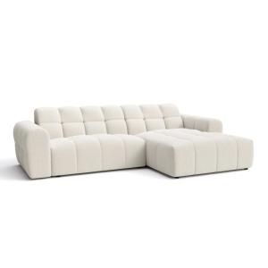 Canapé d'angle 4 places - Beige - Gauche