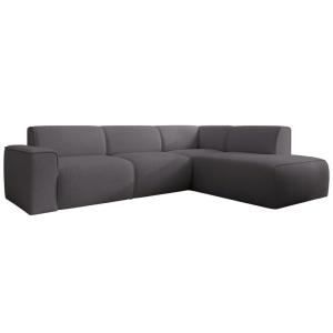 Canapé d’angle avec dossier sur la méridienne droite, gris…
