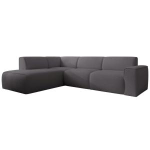 Canapé d’angle avec dossier sur la méridienne gauche, gris…