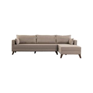 Canapé d'angle cappuccino - 275 cm, côté droit