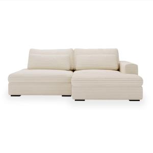 Canapé d'angle convertible 2 places en velours