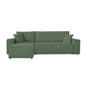 Canapé d'angle convertible 4 places en tissu bouclette - Ve…