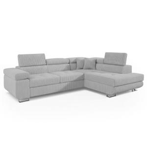 Canapé d'angle convertible avec têtières relevables angle à…