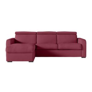 Canapé d'angle convertible couchage 140x190cm en tissu bord…