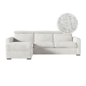 Canapé d'angle convertible couchage 140x190cm en tissu bouc…