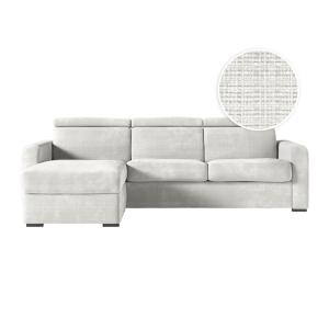 Canapé d'angle convertible couchage 140x190cm en tissu chen…
