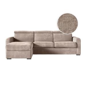 Canapé d'angle convertible couchage 140x190cm en tissu chen…