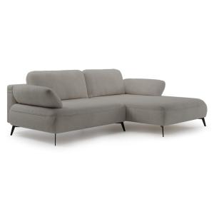 Canapé d’angle convertible en tissu chenille, côté droit, g…