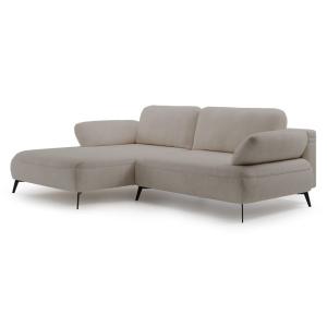 Canapé d’angle convertible en tissu chenille, côté gauche,…