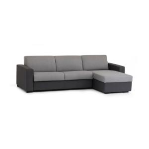 Canapé d'angle convertible en tissu gris, anthracite 260x95…