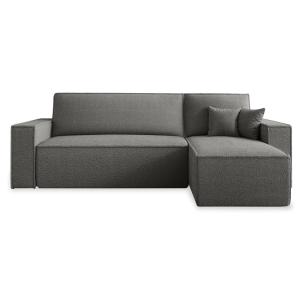 Canapé d'angle convertible réversible 4 places en bouclette…