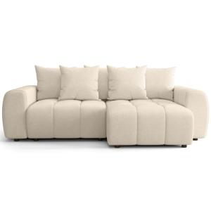 Canapé d'angle convertible réversible 4 places en tissu che…