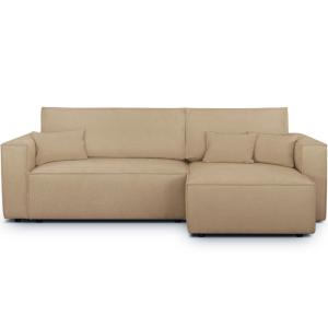 Canapé d'angle convertible réversible 4 places en tissu che…