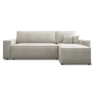 Canapé d'angle convertible réversible 4 places en velours c…