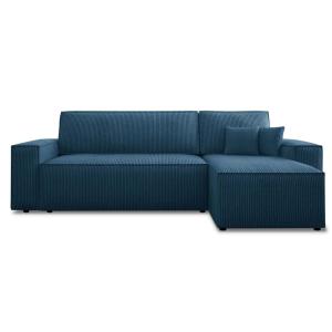 Canapé d'angle convertible réversible 4 places en velours c…