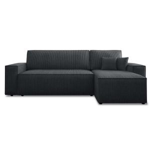 Canapé d'angle convertible réversible 4 places en velours c…