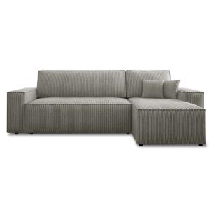 Canapé d'angle convertible réversible 4 places en velours c…