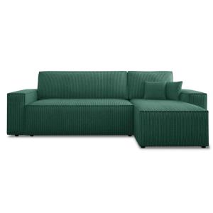 Canapé d'angle convertible réversible 4 places en velours c…