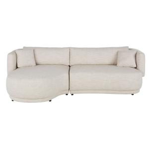 Canapé d'angle droit 3/4 beige sable