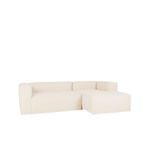 Canapé d'angle droit 3/4 places couleur blanc cassé 250x175…